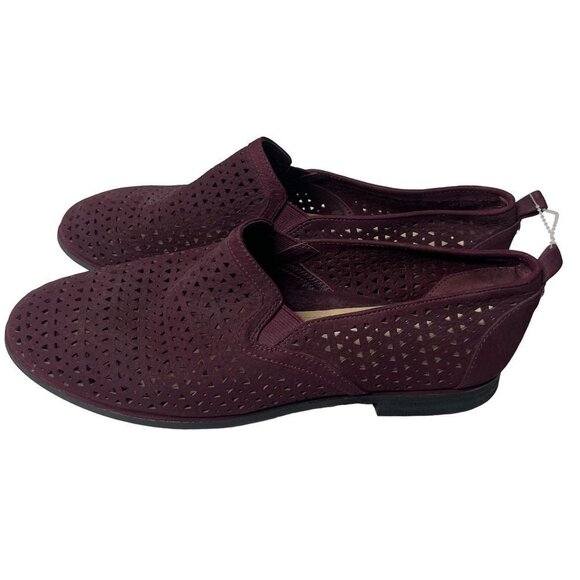 Nurture Womens Suede Slip On Flats Loafers Shoes Purple‎ Size 9.5M - Picture 6 of 8